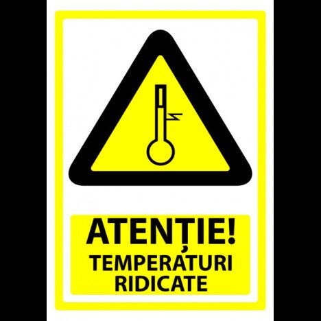 semn pentru temperaturi ridicate